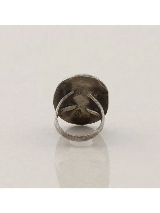 Sterling Silver Natural Turquoise Ring Size 4 1/4 Teen, Pinky - Picture 5 of 6